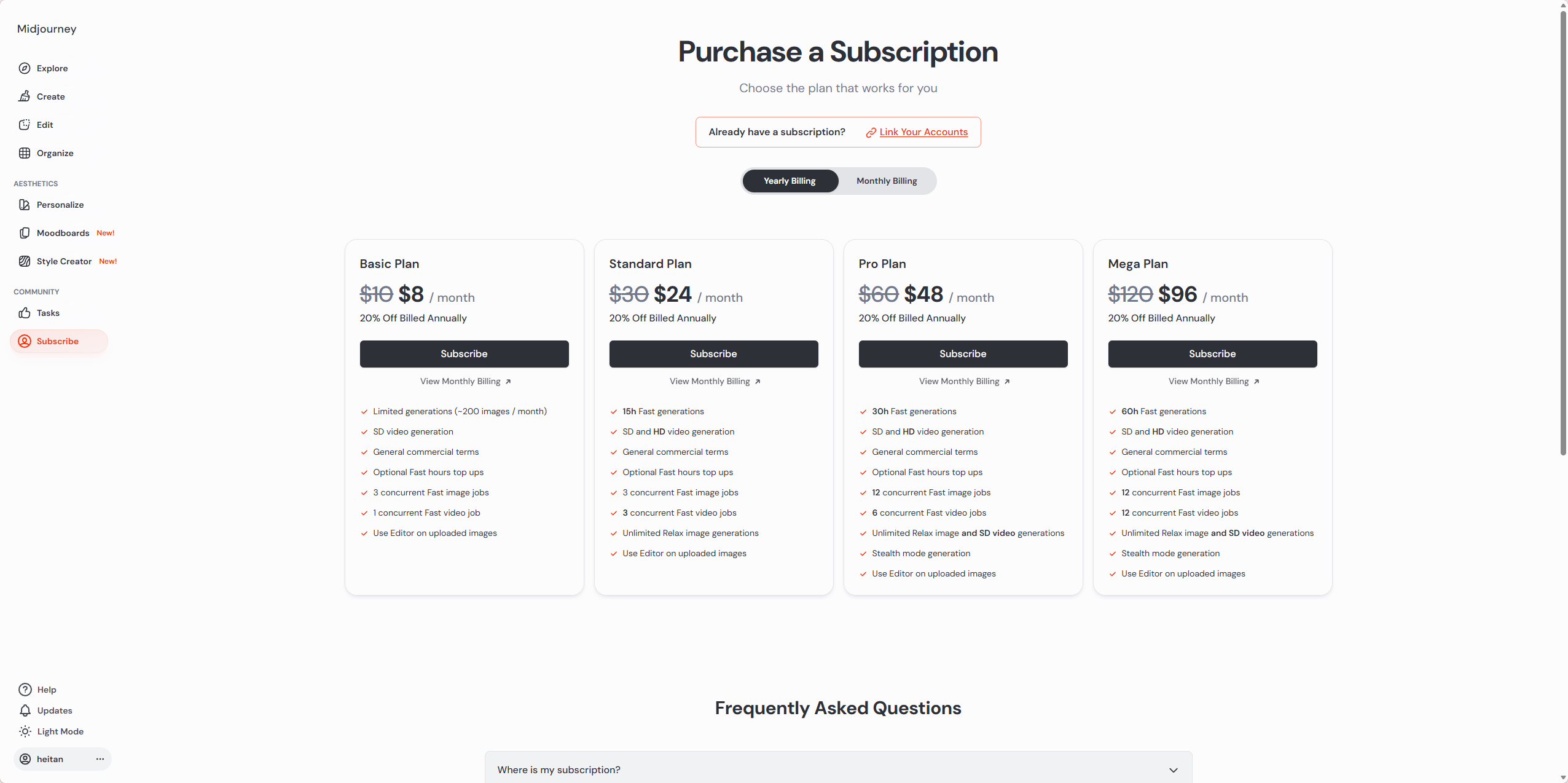 My first few Midjourney generations — showing progression