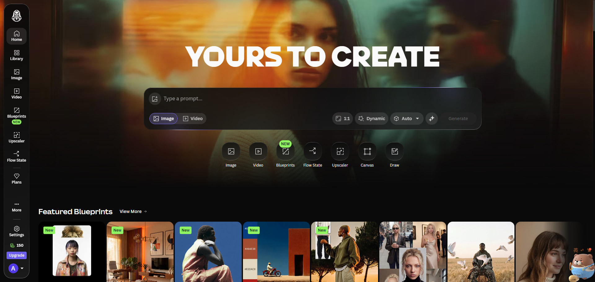 Leonardo.ai dashboard after login — first impression