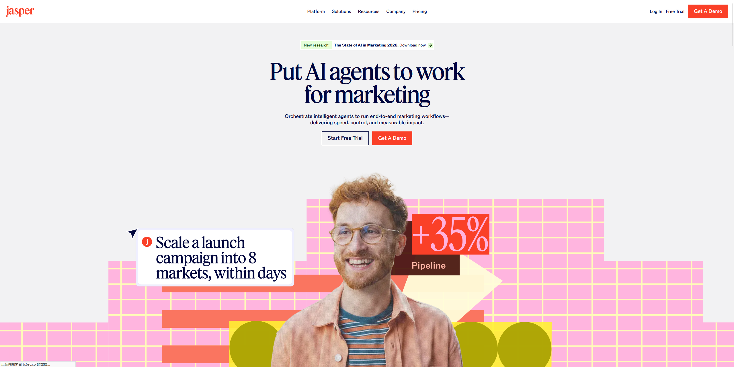 Jasper generating 5 Facebook ad variations