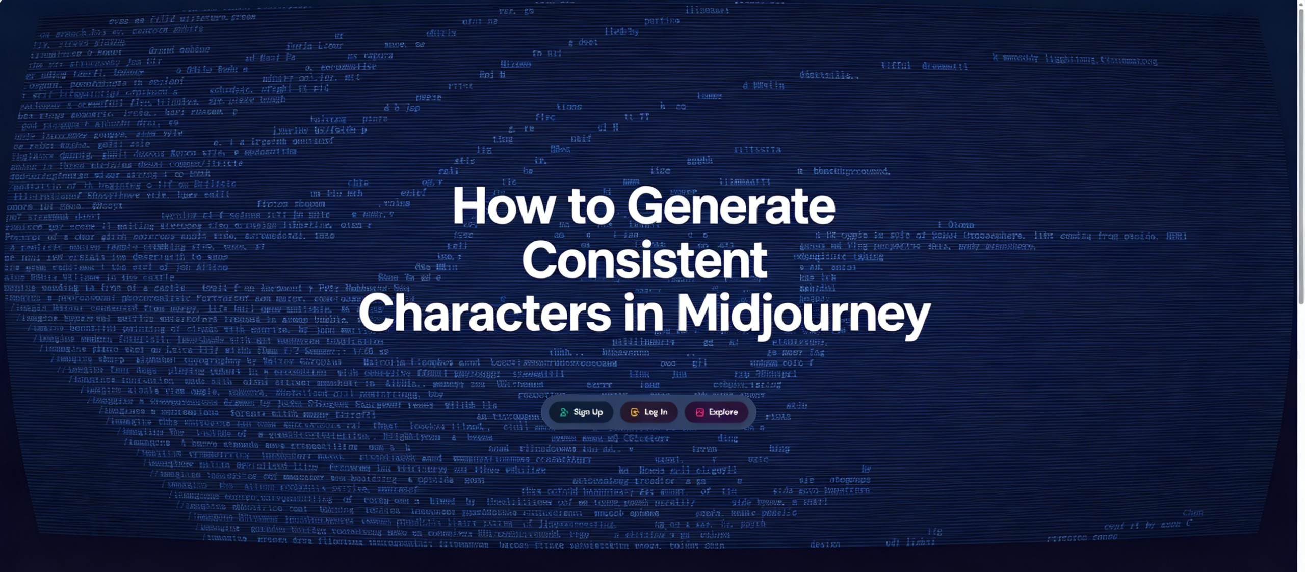 How to Generate Consistent Characters in Midjourney